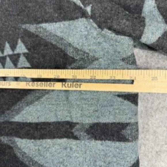 Pendleton Cape Poncho Women's XL Aztec Southwest 100% Wool Loop Collar ** - Picture 7 of 7